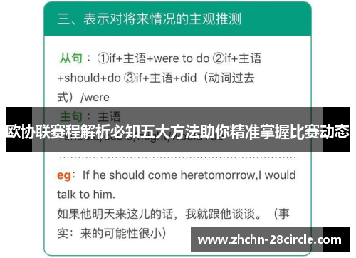 欧协联赛程解析必知五大方法助你精准掌握比赛动态