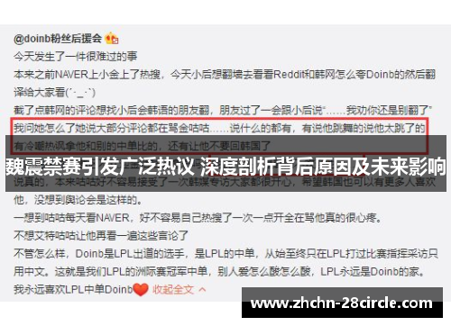 魏震禁赛引发广泛热议 深度剖析背后原因及未来影响