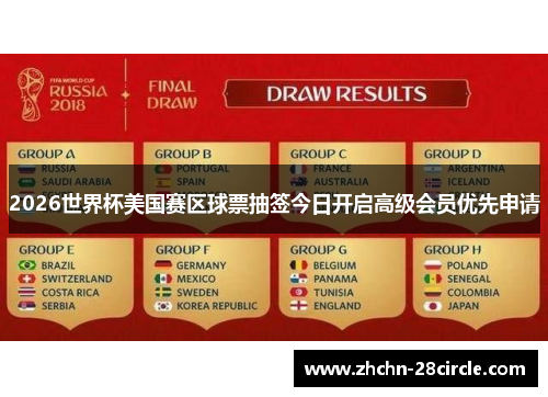 2026世界杯美国赛区球票抽签今日开启高级会员优先申请